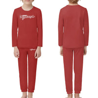 Thumbnail for Special Cessna Text children pajamas - Red