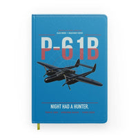 Thumbnail for P-61B Black Widow design on turquoise notebook
