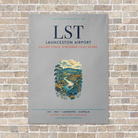 Thumbnail for Launceston Airport LST vertical canvas print - no frame - light gray background