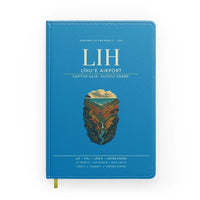 Thumbnail for Līhuʻe Airport (LIH) design on turquoise notebook
