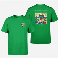 Thumbnail for VINTAGE G4295 - The High Desert Speed Trap - Double-Side T-Shirt design on green double side t shirt