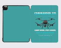 Thumbnail for Draganfly Commander 3XL design on turquoise ipad tablet case