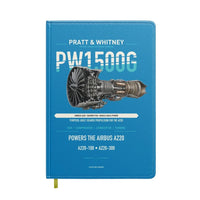 Thumbnail for PW1500G design on turquoise notebook