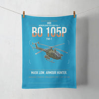 Thumbnail for MBB BO 105P PAH-1 design on turquoise towel