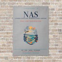Thumbnail for Lynden Pindling International Airport Nassau NAS vertical canvas print - no frame - light gray background