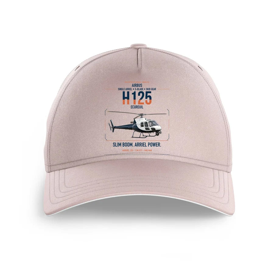 Airbus H125 design on pink printed hat