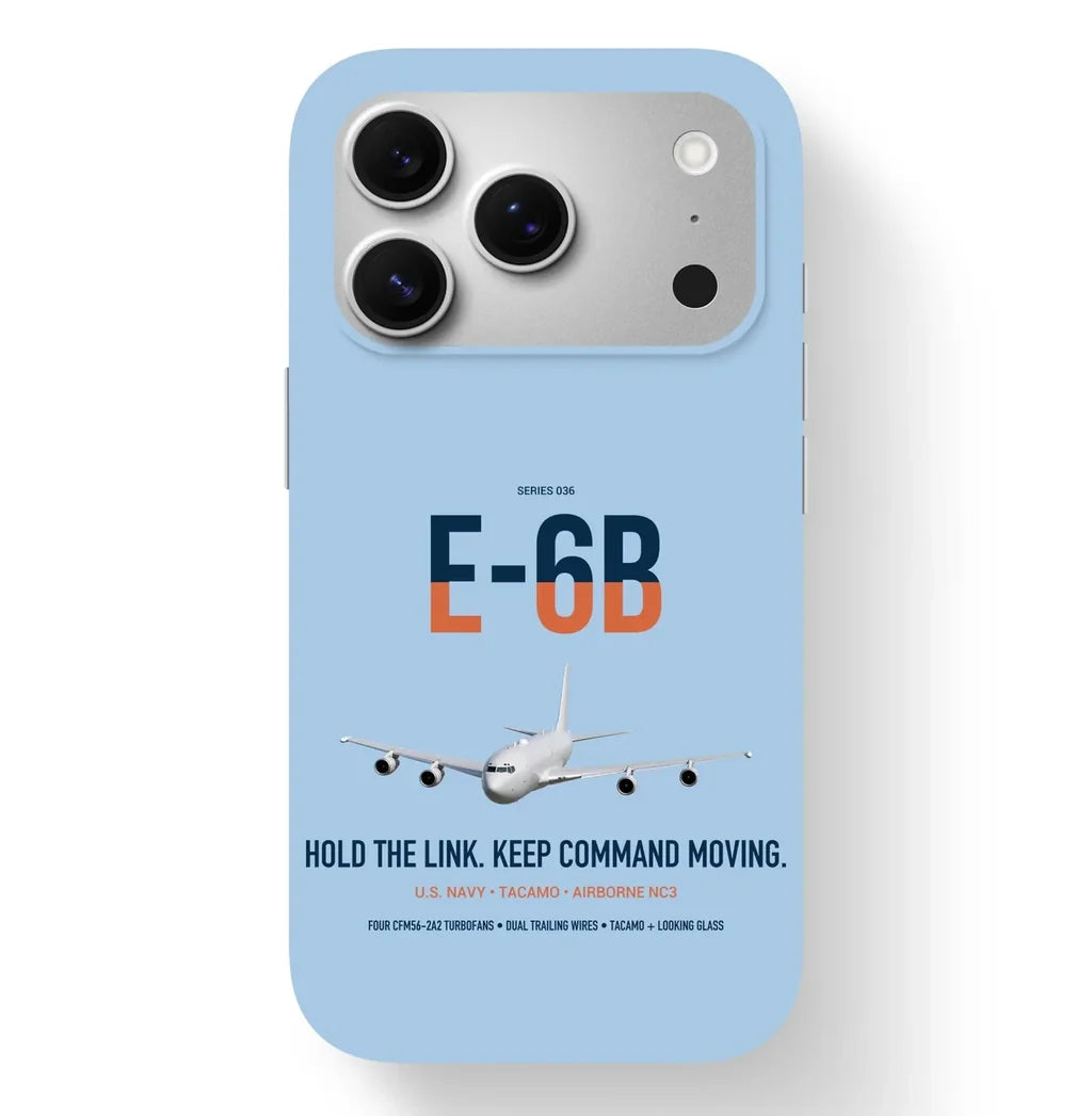 E-6B Mercury design on light blue magsafe iphone case, for iPhone 17 Pro