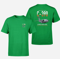 Thumbnail for C-390 Millennium design on green double-side t-shirt, double-side print