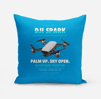 Thumbnail for DJI Spark design on turquoise pillow