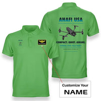 Thumbnail for Parrot ANAFI USA design on light green polo with custom name badge