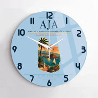 Thumbnail for Ajaccio  Napoleon Bonaparte Airport AJA Wall-Clock No-Frame - Light Blue