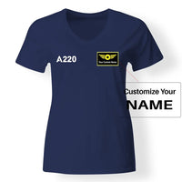 Thumbnail for Customisable Airbus A220 T-Shirt - view 9