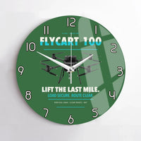 Thumbnail for DJI FlyCart 100 design on green no frame wall clock