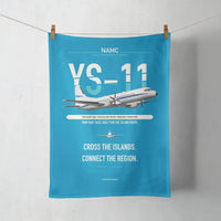 Thumbnail for NAMC YS-11A design on turquoise towel