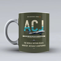 Thumbnail for ACJ330neo Mug design on green army airbus