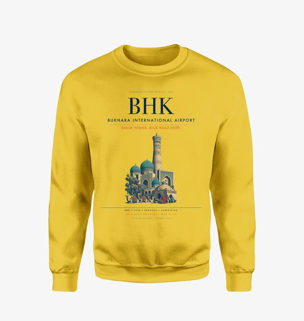 Bukhara International Airport BHK Sweatshirt - Yellow