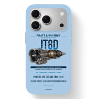 Thumbnail for JT8D Case design on light blue iphone case