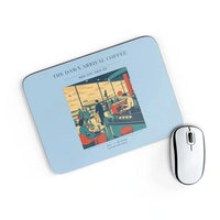 Thumbnail for VINTAGE G4310 - The Dawn Arrival Coffee - Designed Mouse Pads design on lightblue rectangle