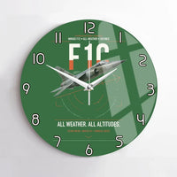 Thumbnail for Dassault Mirage F1C design on green no frame wall clock