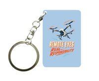 Thumbnail for SIGNAL 584 - Remote Eyes Real Responsibility - Key Chain design on light blue key chain
