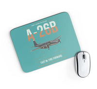 Thumbnail for A-26B Invader design on turquoise rectangle mouse pad