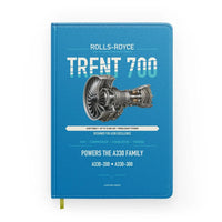 Thumbnail for TRENT 700 design on turquoise notebook