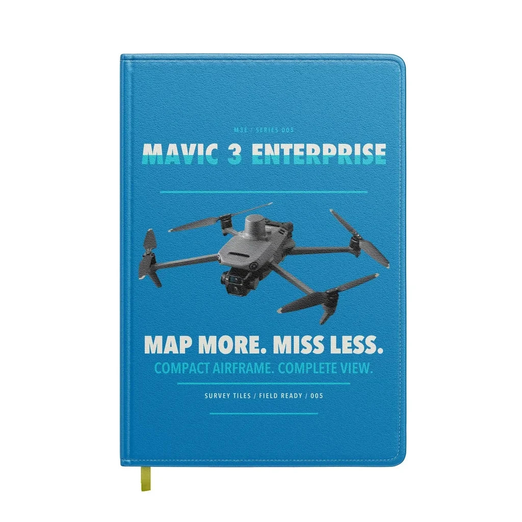 DJI Mavic 3 Enterprise design on turquoise notebook