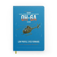 Thumbnail for Hughes OH-6A Cayuse design on turquoise notebook