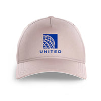 Thumbnail for United Airlines logo printed on pink cap