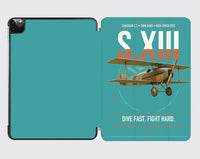 Thumbnail for SPAD S.XIII C.1 design on turquoise ipad tablet case