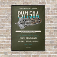 Thumbnail for PW150A vertical canvas print - framed - green army background