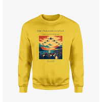 Thumbnail for VINTAGE G4260 - The Twilight Flypast - Designed Sweatshirts design on yellow
