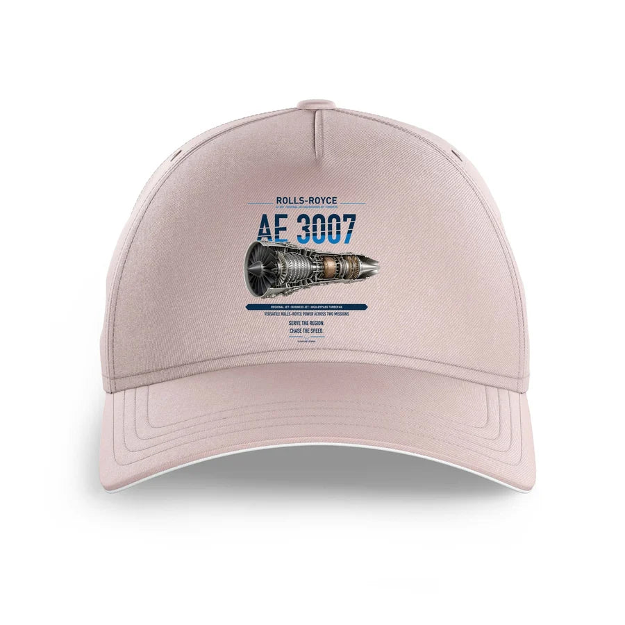 AE 3007 design on pink printed hat