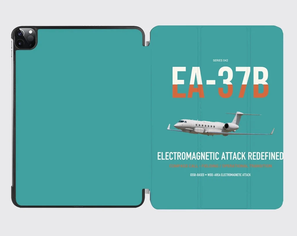 EA-37B Compass Call design on turquoise ipad tablet case