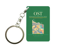 Thumbnail for Ostend-Bruges International Airport (OST) design on green key chain