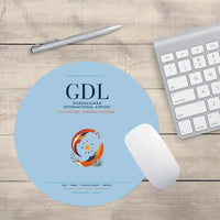 Thumbnail for Guadalajara International Airport (GDL) design on light blue round mouse pad