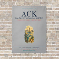 Thumbnail for Nantucket Memorial Airport ACK vertical canvas print - no frame - light gray background