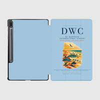 Thumbnail for Al Maktoum International Airport (DWC) design on light blue samsung tablet tablet case