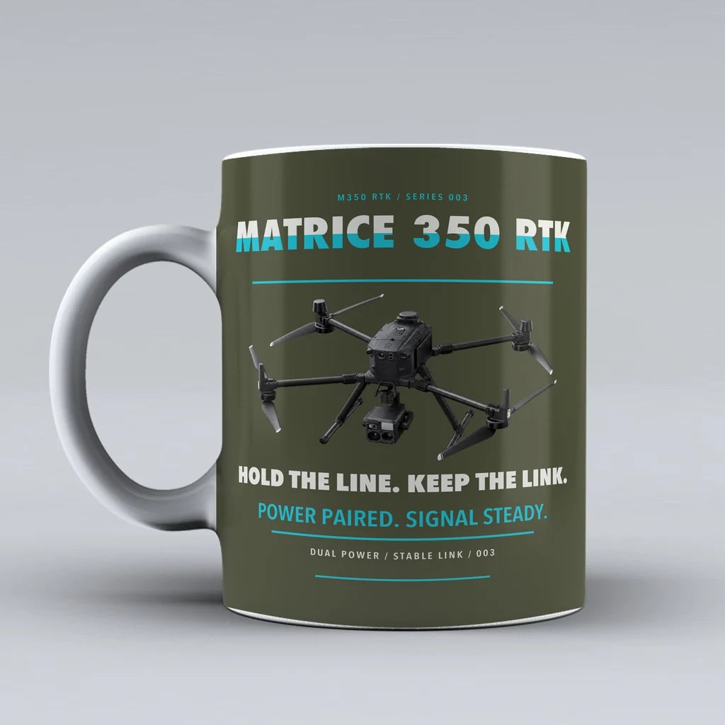 Matrice 350 RTK Mug design on green army dji