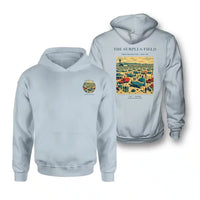 Thumbnail for VINTAGE G4539 - The Surplus Field - Double-Side Hoodie design on lightblue double side