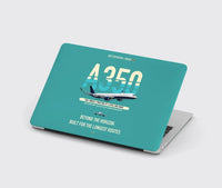Thumbnail for Airbus A350-1000ULR design on turquoise MacBook case