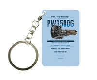 Thumbnail for PW1500G Key Chain design on light blue key chain
