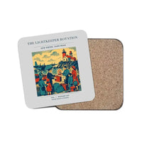 Thumbnail for The Lightkeeper Rotation - Designed Coasters design on light gray 1-piece