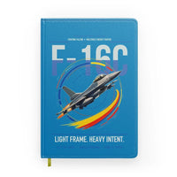 Thumbnail for F-16C Fighting Falcon design on turquoise notebook