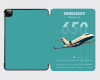 Thumbnail for Bombardier Challenger 650 design on turquoise ipad tablet case