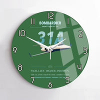 Thumbnail for Bombardier Learjet 31A design on green no frame wall clock