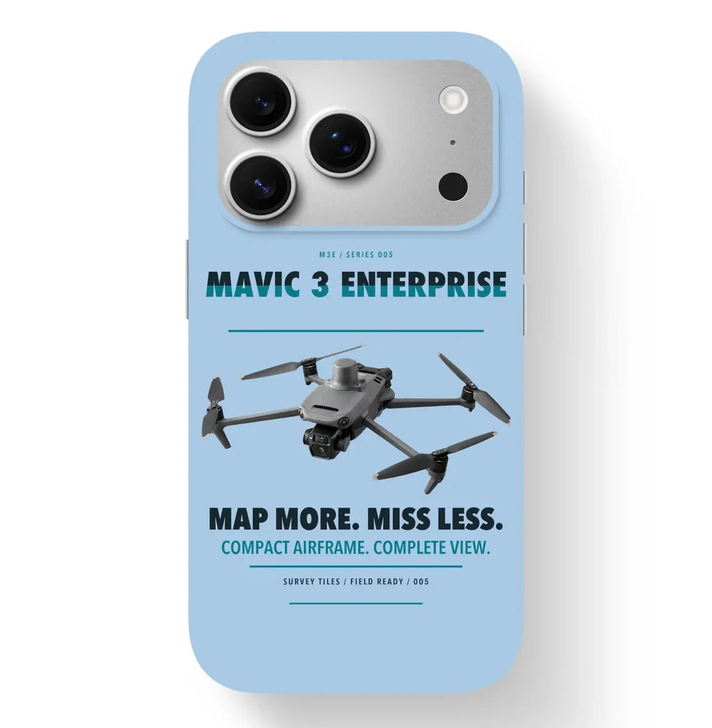 DJI Mavic 3 Enterprise Case design on light blue iphone case