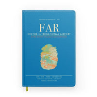 Thumbnail for Hector International Airport (FAR) design on turquoise notebook