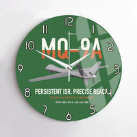 Thumbnail for MQ-9A Reaper design on green no frame wall clock
