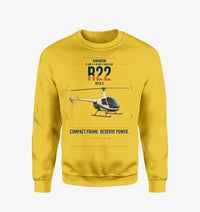 Thumbnail for Robinson R22 Beta II design on yellow sweatshirt